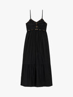Rails Ivana Women's Sleeveless Cotton Poplin Maxi Dress - Medium - Black