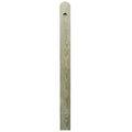 Rounded Top End Post 125mm x 75mm x 1.5m (For 41.5mm Galvanised Tube)