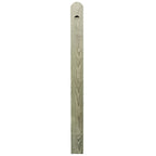 Rounded Top End Post 125mm x 75mm x 1.5m (For 41.5mm Galvanised Tube)