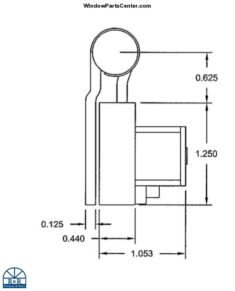 815 / 816 Vertical and Horizontal Adjustment Door Hinge Inswing Door