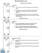 815 / 816 Vertical and Horizontal Adjustment Door Hinge Inswing Door