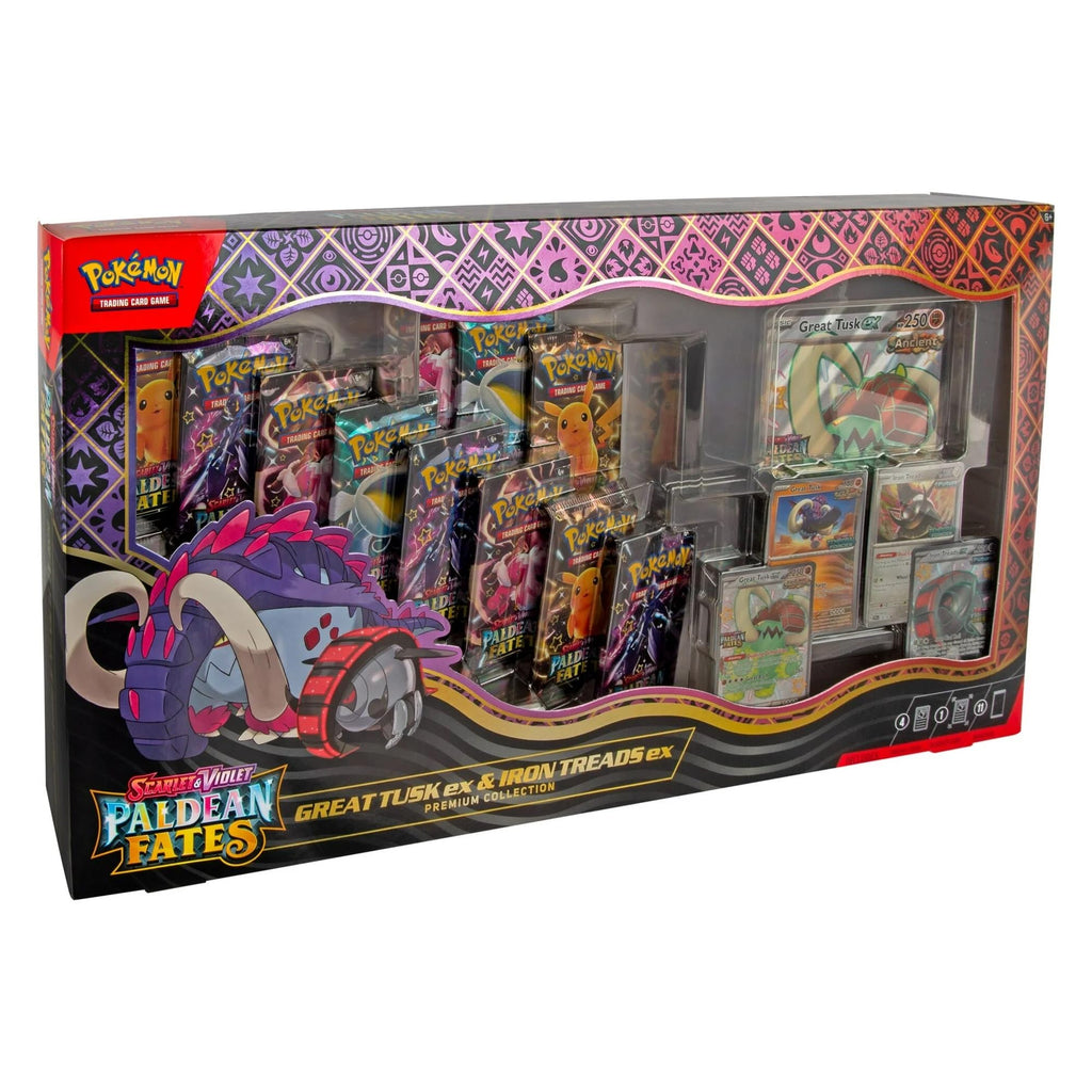 Pokémon TCG: Paldean Fates Great Tusk ex & Iron Threads ex Premium Collection