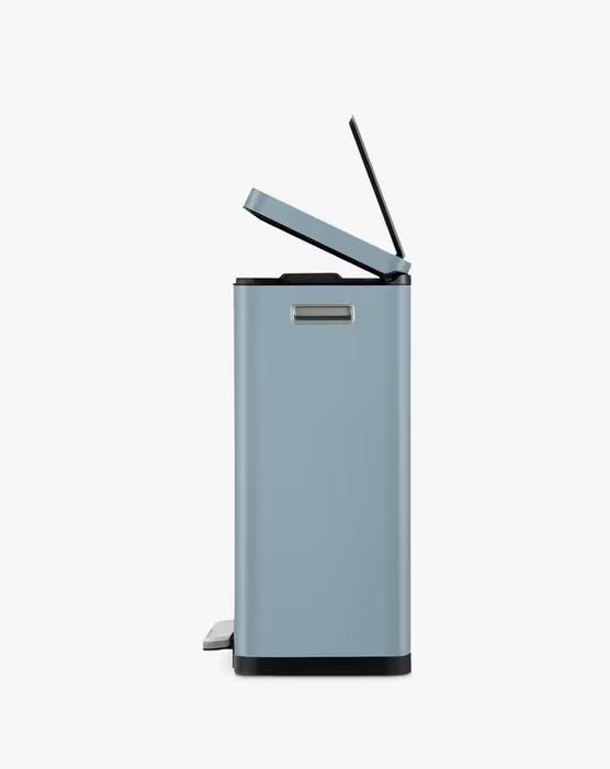 EKO X Cube 30L Kitchen Pedal Bin with Inner Bucket H64 x W36 x D30cm - Blue