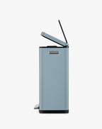EKO X Cube 30L Kitchen Pedal Bin with Inner Bucket H64 x W36 x D30cm - Blue