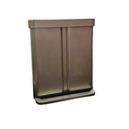 Simplehuman 58L Dual Compartment Liner Pocket Recycling Pedal Bin - Gold