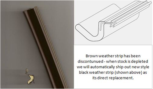 826 OLD STYLE - Weather-strip for Inswing Door w Fiberglass Sill - See description for Direct Replacement