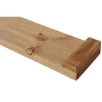 Gravel Board for Slotted Posts (incl 2 End Packer Blocks)
