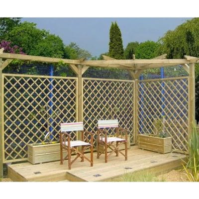 Diamond Trellis Fence Panel Topper