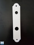 840-012- Amesbury Truth Gu Faceplate - Swinging Patio Door Hurd White Handle