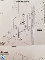840-024 - Z Bar for GU Amesbury Truth Handle Set - Hurd Swinging  Door