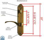 840 - Current Style Active  Amesbury Truth Sentry® .63  and Sentry® .03 Active Handle Set For GU Multi Point Hardware