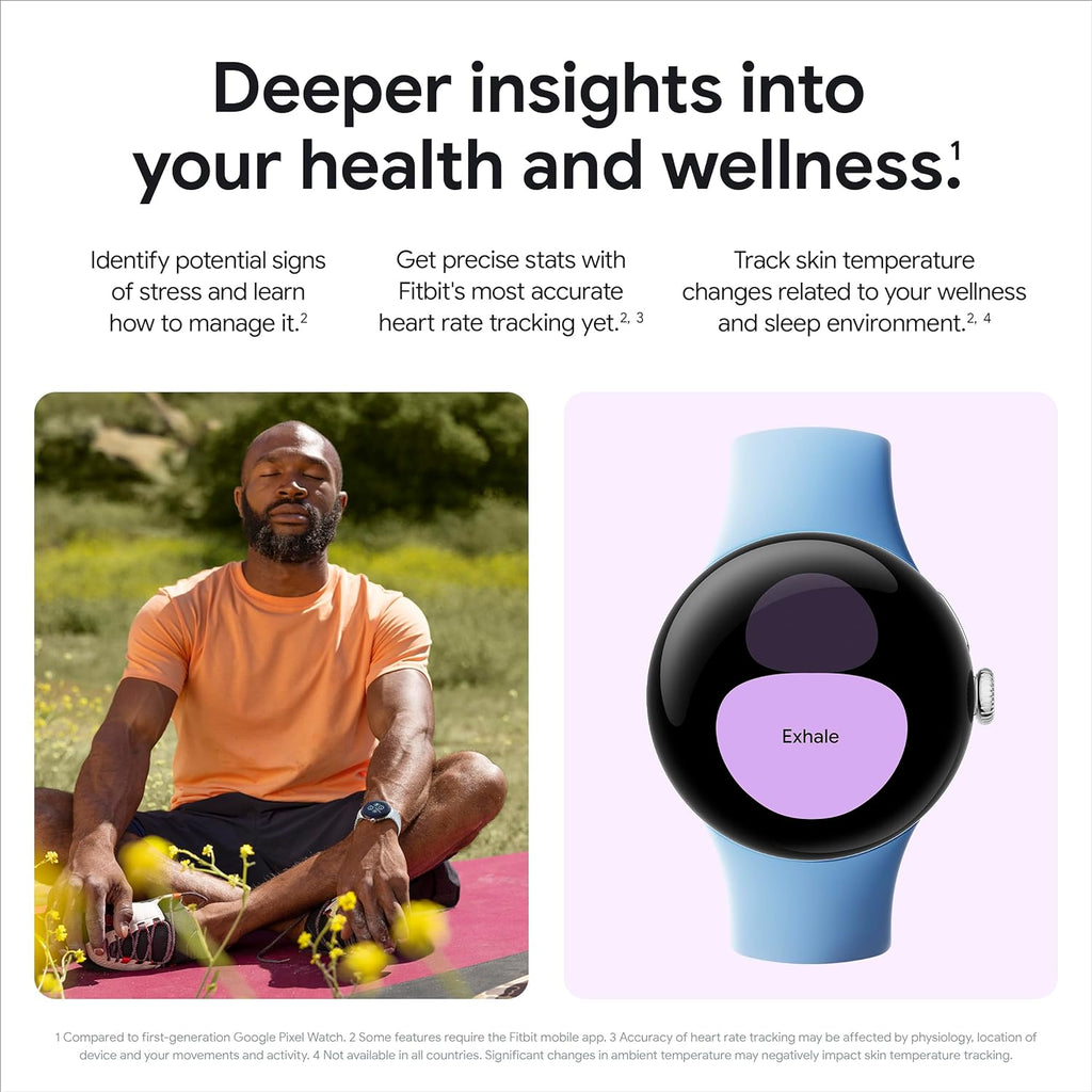 Google Pixel Watch 2 Android Fitness Wi-Fi Smartwatch – Polished Silver