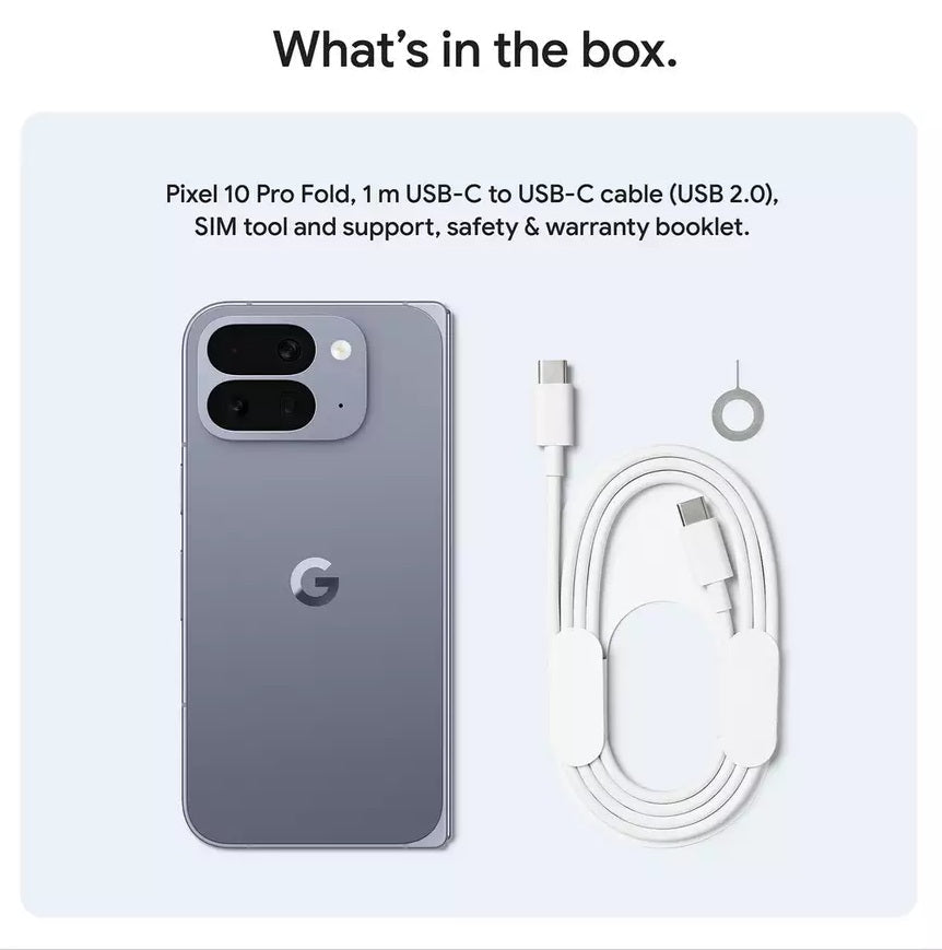Google Pixel 10 Pro Fold 5G Smartphone 256GB Unlocked SIM-Free - Moonstone