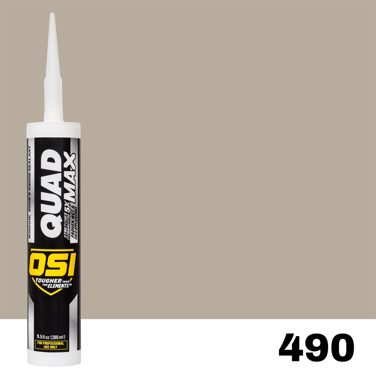 OSI QUAD MAX 490 Paintable Window, Door & Siding SealantFREE CAULK GUN $25Value | IDH# 2938400