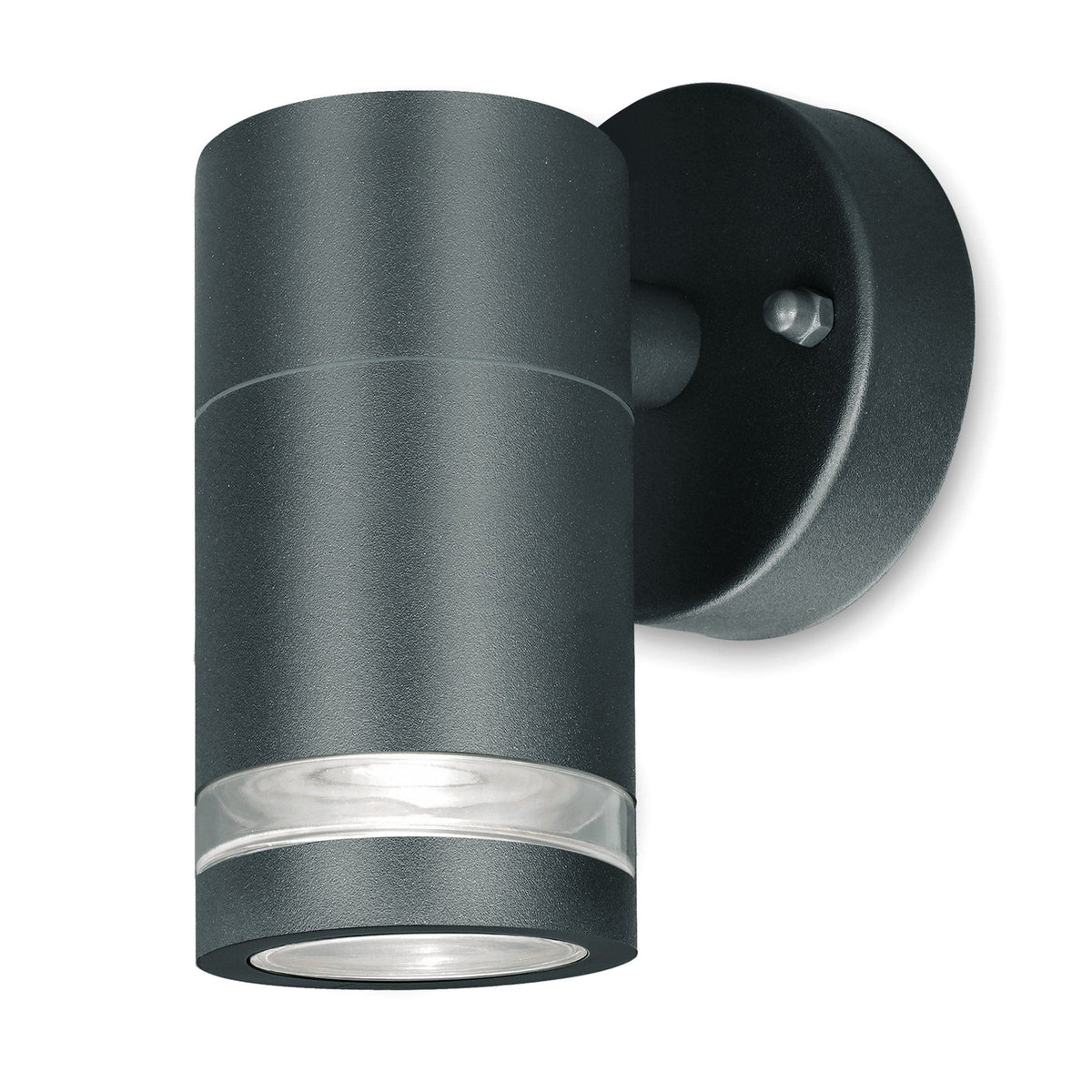 4lite Marinus GU10 Single Direction Outdoor Wall Light without PIR - Anthracite - Maplin