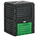 80 Gallon Outdoor Compost Bin for Fast Soil Creation, Green