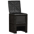 80 Gallon Outdoor Compost Bin for Fast Soil Creation, Yellow