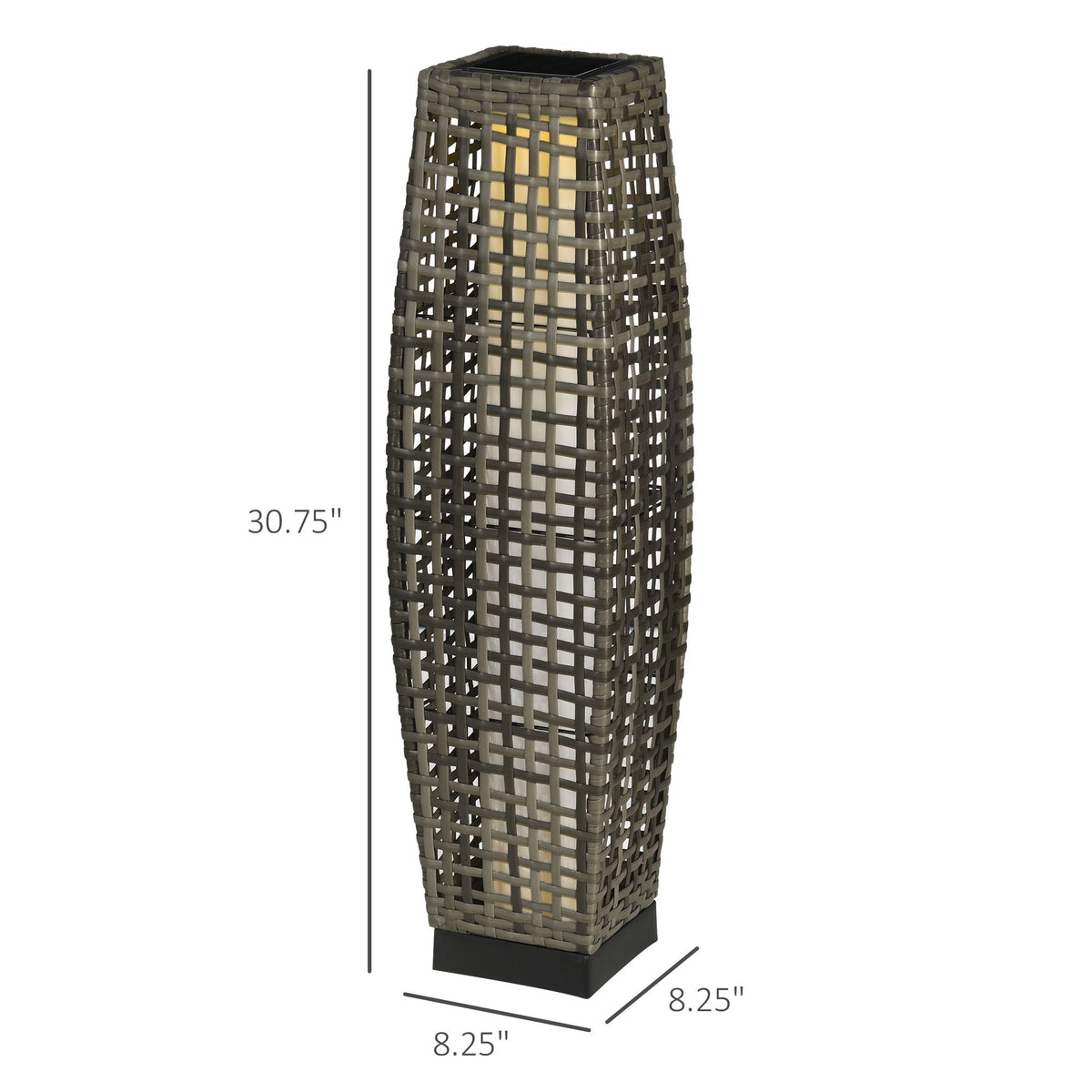 Auto-On/Off LED Solar Pathway Light for Garden, Lawn, Driveway & Porch, Gray