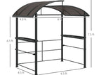 8' x 5' Outdoor Shelter Grill Gazebo