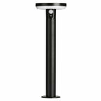 4lite Antheia Solar IP54 Die-Cast Aluminium LED Outdoor Bollard Light with Built in PIR Motion Sensor - Maplin