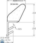 906 AmesburyTruth Window Kurf Mounted Foam-tite Seal Window Weather-Strip