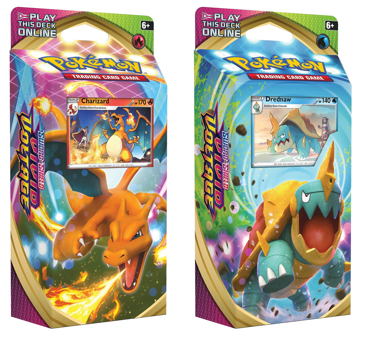 Pokemon Sword and & Shield Vivid Voltage Theme Decks Charizard & Drednaw