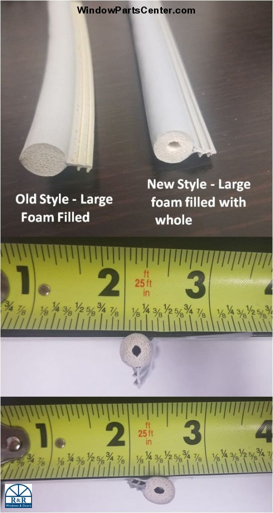 917 - Large Gray Weather Strip - 3/8 inch Bulb