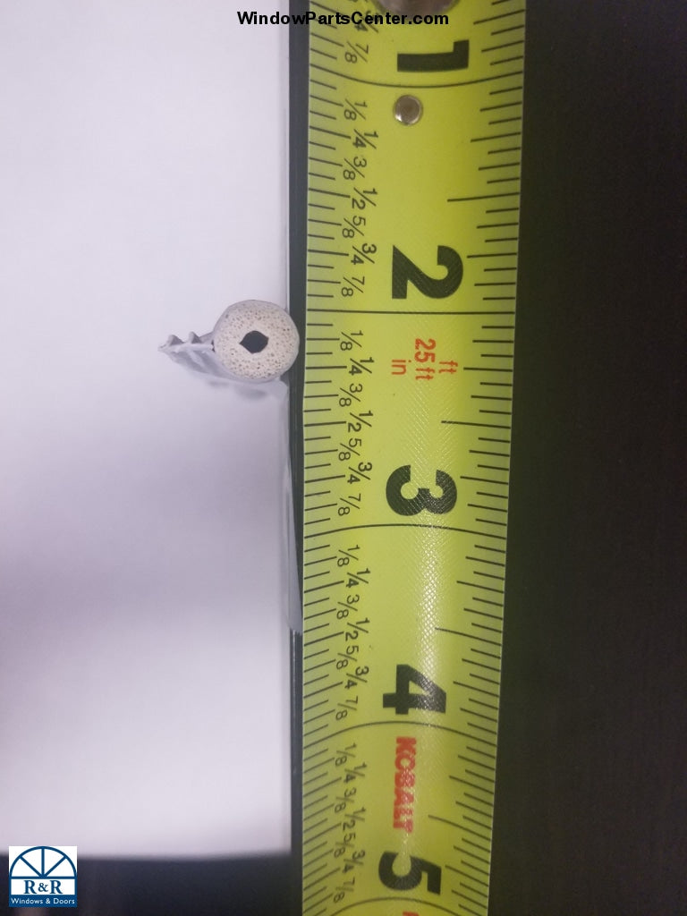 917 - Large Gray Weather Strip - 3/8 inch Bulb