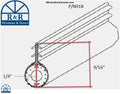 918/713 Amesbury Truth Kerf Mounted Hollow Bulb Foam Filled Window Weather Strip Seals