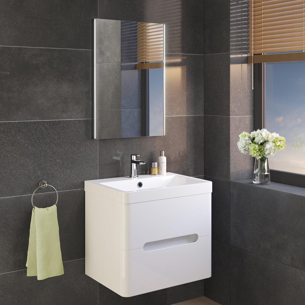 Nebula Infrared Sensor LED Illuminated Mirror with Demister