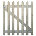 Pointed Pale Palisade Gate
