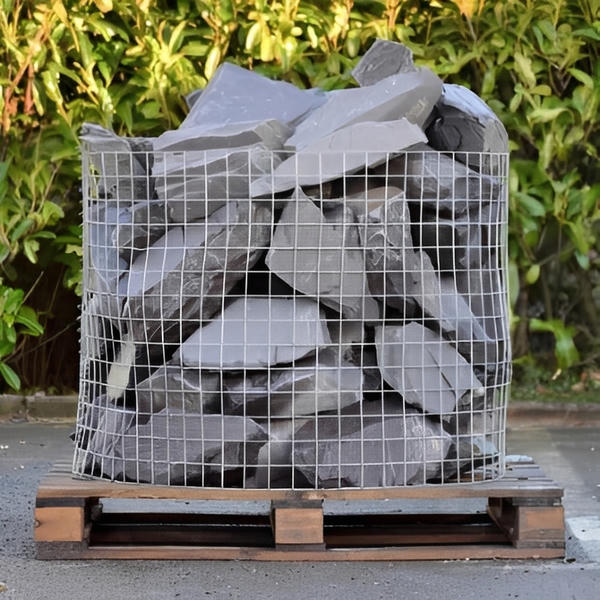 250mm - Blue Slate Rockery Stone (850kg Bag)