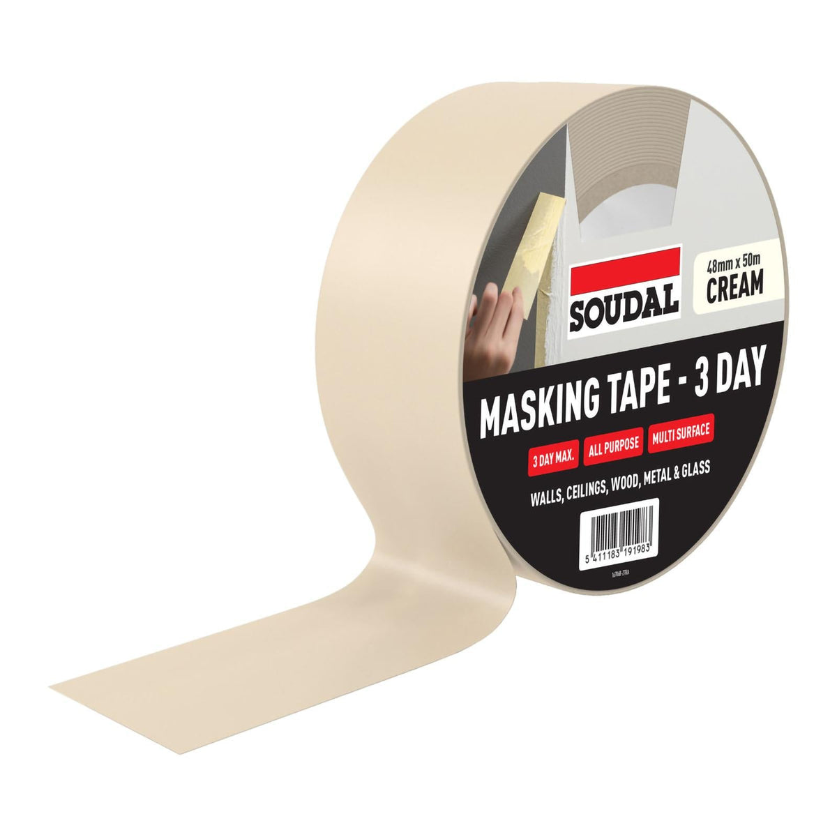 Example of Soudal Cream General Masking Tape