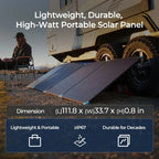 220/400W Lightweight Portable Solar Panel Suitcase