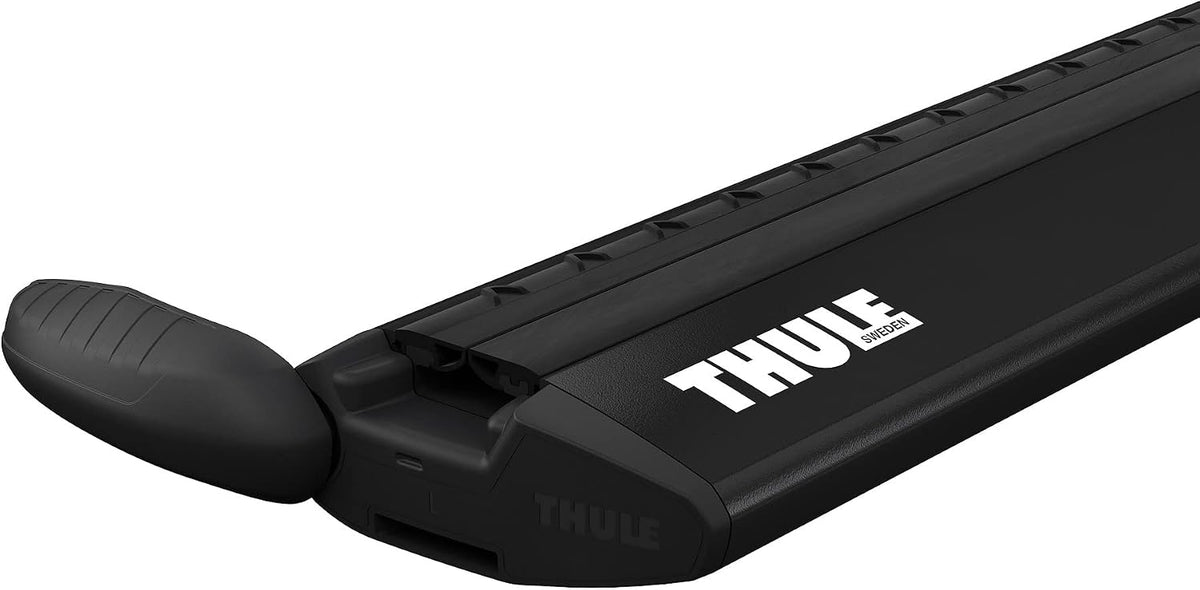 Thule WingBar 969B 127cm Aluminium Aero Roof Bars Pair T-Track - Black