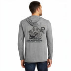 Dogfish Long Sleeve Hooded Micro Octopus Logo - Dogfish Tackle & Marine