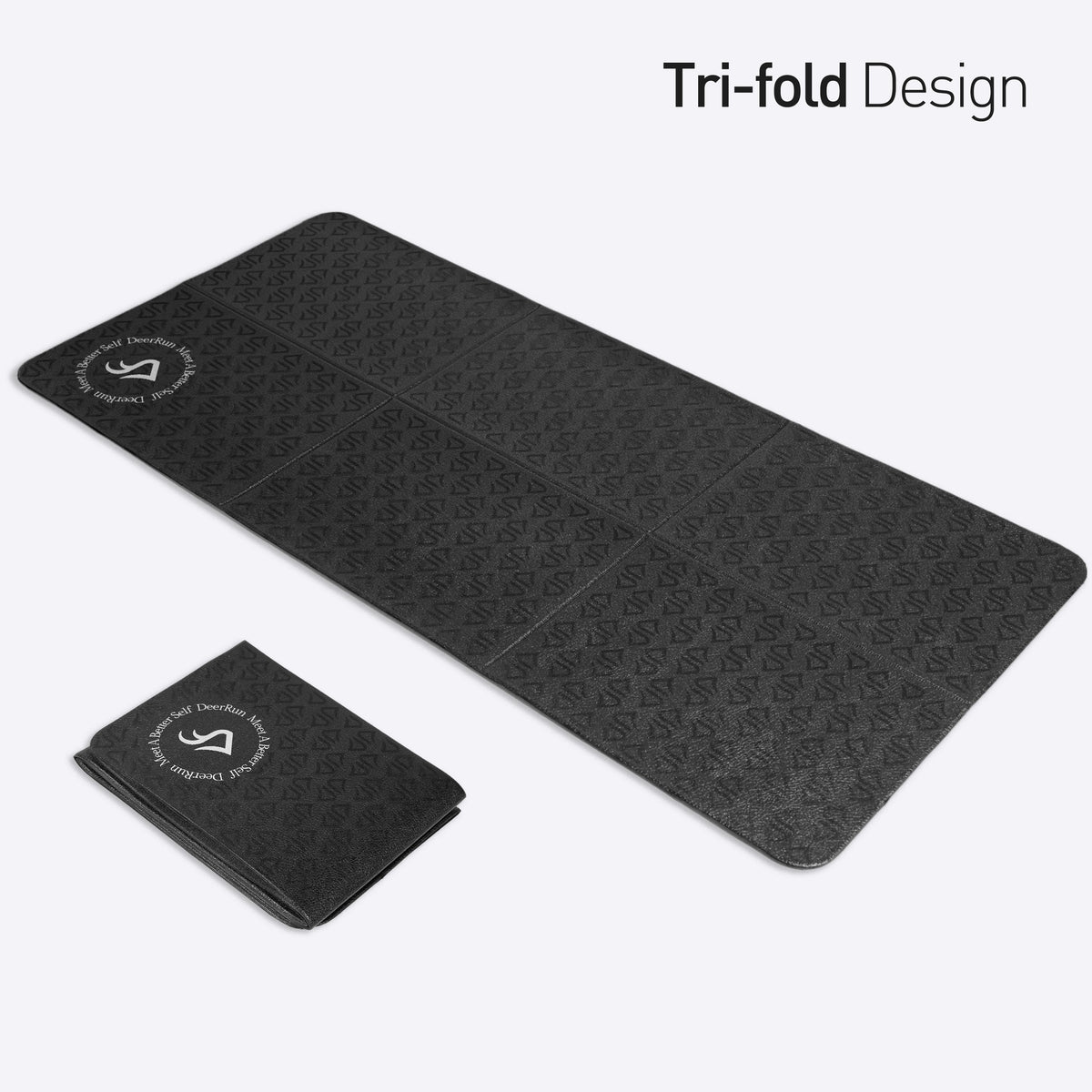 DeerRun® Glory Mat in 6MM Signature PVC, Higher Density Foldable Treadmill Mat