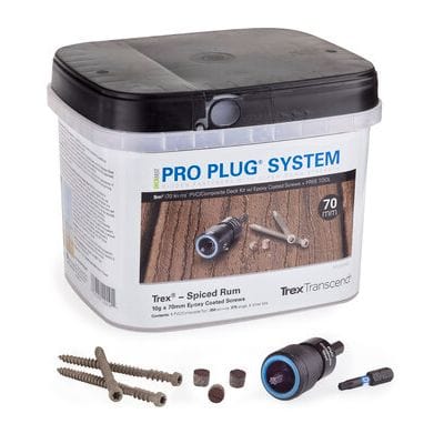 Trex Starborn ProPlug System (400 Screws and 400 Plugs per Tub) - All Colours