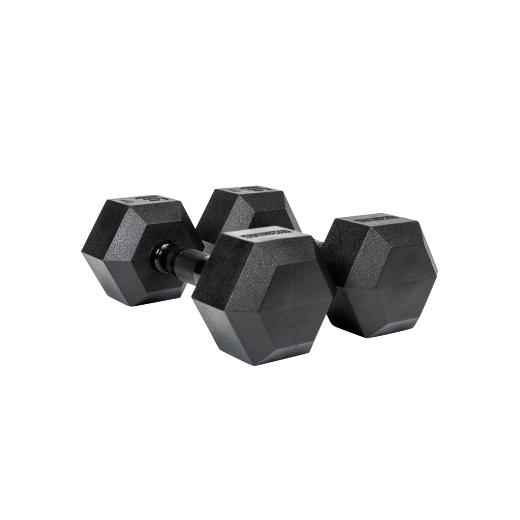 9kg Black Hex Dumbbell Pair