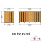 Planed Timber Log Box (Pressure Treated)
