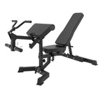 Muscle Motion Flat Incline Decline Adjustable Weight Bench AB1013 Preacher Curl Attachment