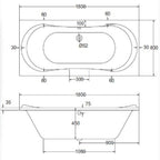 Comet 10 Jet Whirlpool Bath
