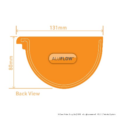 Gutter Deepflow Left Hand Stopend - All Colours