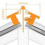 Snapa Super Ridge End Cap - White