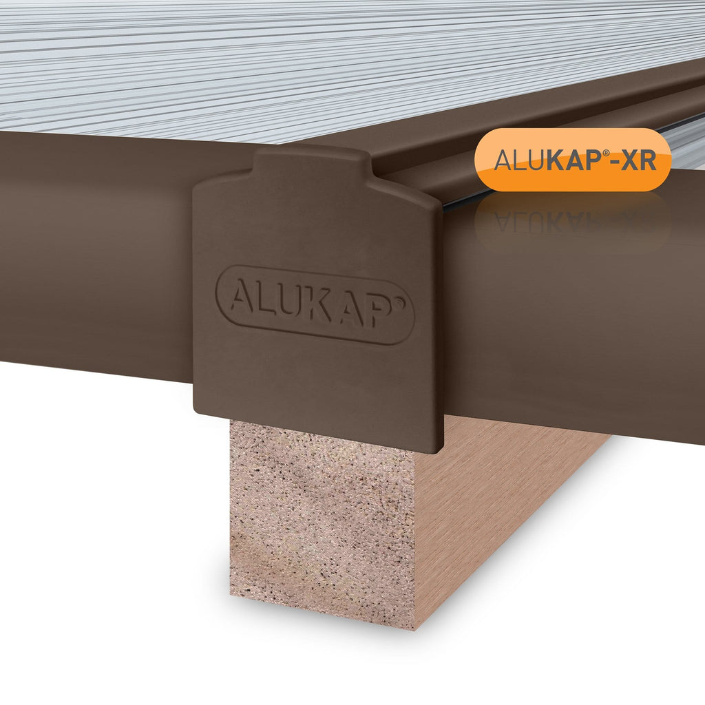 Alukap-XR 45mm Aluminium Bar with 45mm Slot Fit Rafter Gasket and End Cap - All Lengths
