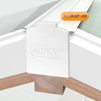 Alukap-XR Aluminium Hip Bar with 55mm Rafter Gasket and End Cap - All Lengths