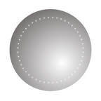 Luna Round LED Illuminated Mirror - 500mm