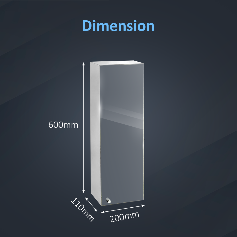 Revo  Non Illuminated Mirror Cabinet