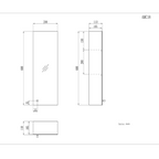 Revo  Non Illuminated Mirror Cabinet