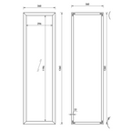 Brillia Framed Bevelled Non Illuminated Mirror